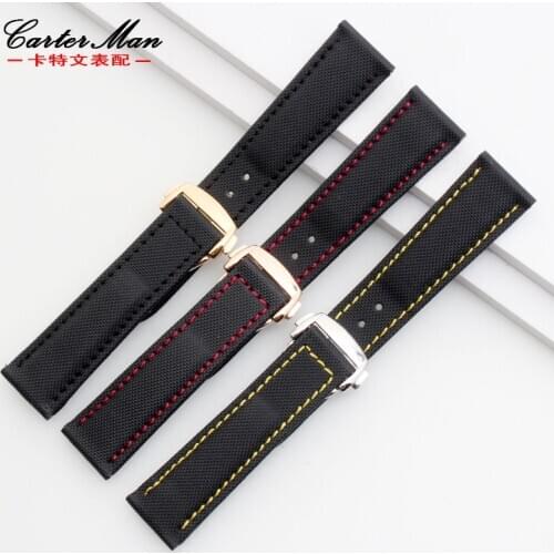 High quality nylon watchband for planet OMG watch strap 19mm 20mm 22mm bracelet with folding buckle