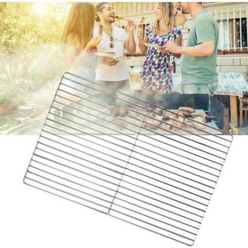 Barbecue BBQ Grill Net Stainless Steel Rack Grid Grate Replacement for Camping A1