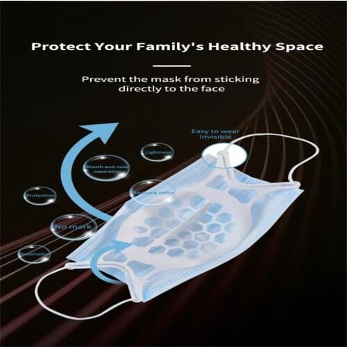 Silicone 3d Breathable Face Masks Filters Holder Silicone Mask Inner Pad Support Help Cushion Bracket Assist Stand