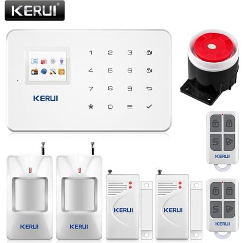 KERUI G18 Wireless GSM Alarm System Home Security Surveillance IOS Android APP Remote Control SMS Call Push Host Alarm Systems