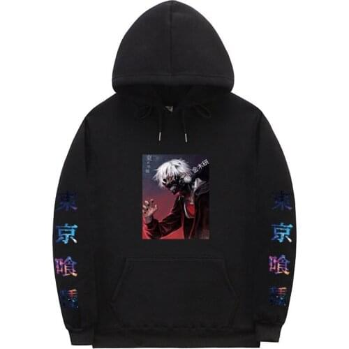 Tokyo Ghoul Japanese Anime Men Women Hoodies Sweatshirts Fashion Cartoon Print Long Sleeve Unisex Streetwear Harajuku HoodyTops