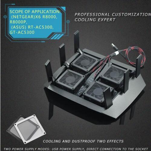 NETGEAR R8000 Radiator Fan X6 R7900P ASUS AC5300 Router Fan