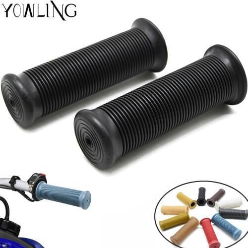 Vintage Motorcycle Grips 7/8" 25mm 28MM Brown Diamond Handlebar Hand Grip and Bar Ends Motocross Handle Bar Moto Accessories