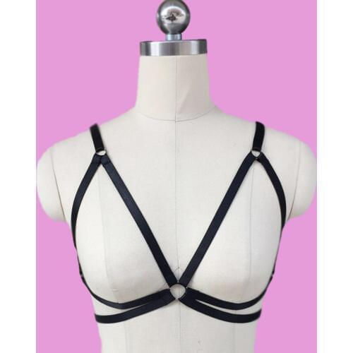 Womens Sexy Harness Cage Bra Gothic Lingeries BODY HARNESS pole dance Harajuku HARNESS BRA