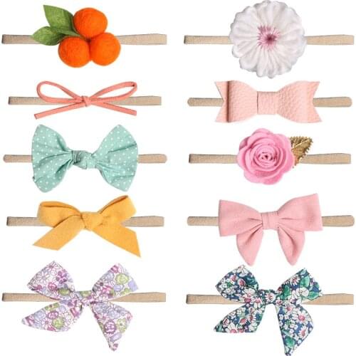 1 PCS Baby Girl headbands Headband Infant Hair Accessories Bowknot Dot Band Flower Newborn Headwear Tiara Headwrap Gift