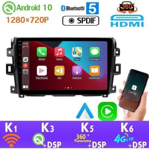 1280*720P PX6 360 Camera Android 10.0 4G+64G SPDIF DSP CarPlay GPS Radio Media Player For Nissan NAVARA Frontier NP300 2011-2018