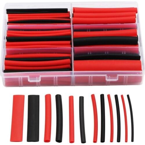 130PCS 6 Sizes 3: 1 Dual Wall Adhesive PVC Heat ShrinkTubing Kit