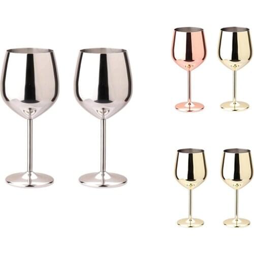 2Pcs Wine Glasses Red Wine Goblets, 500Ml Juice Drink Goblet Party Barware Kitchen Tools