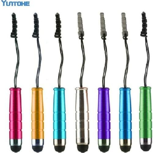 5000 pcs Mini Stylus Touch Screen Pen With Anti-Dust Plug For ipad iphone For Capacitive Screen Phone and Tablet PC