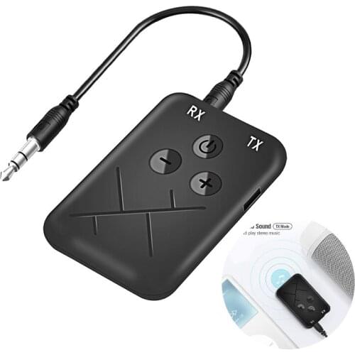 Bluetooth Receiver Transmitter 2 in 1 Stereo APTX Wireless Aux Audio Receiver 3.5mm Jack RCA Car Adapter for TV PC BT 5.0, 4.2