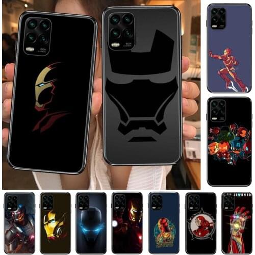 Marvel Comics cartoon Phone Case For XiaoMi Redmi Note 10 9S 8 7 6 5 A Pro T Y1 Anime Black Cover Silicone Back Pre