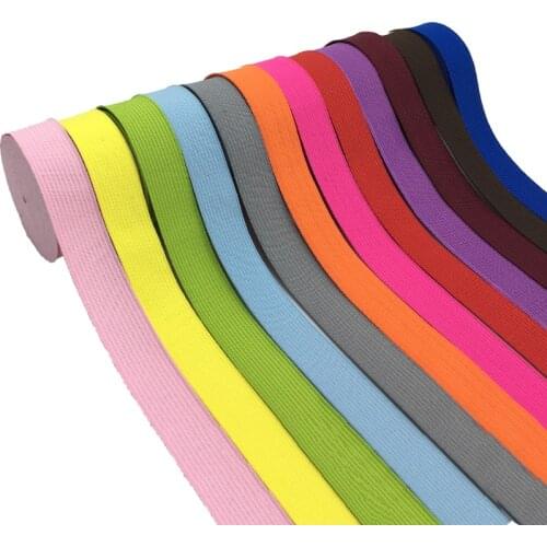 20mm Colorful High-elastic Elastic Bands Rope Rubber Band 2cm Spandex Ribbon Sewing Lace Trim Waist Band Garment Accessory 1M