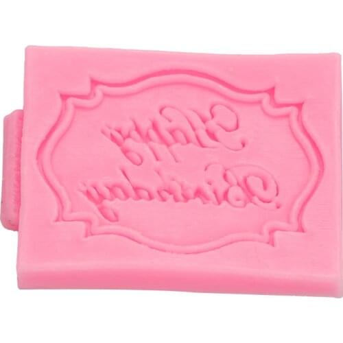 Happy Birthday Letter Form Silicone Mold Chocolate Fondant Cake Decoration Tools Cupcake Mould Baking Confectionery Molds