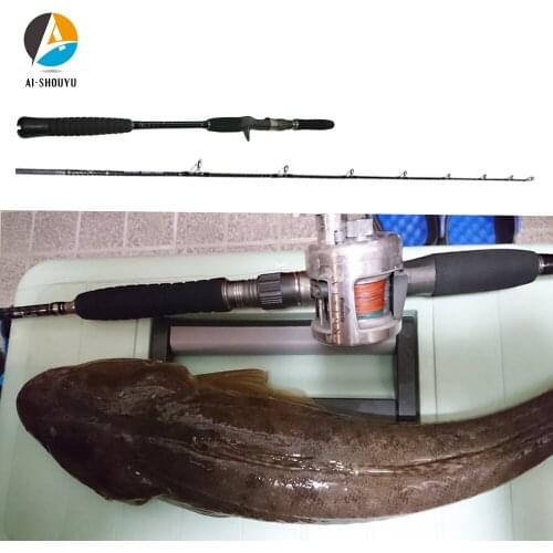 AI-SHOUYU New Slow Jigging Fishing Rod 2.1m M power Ocean Rod MF Action 8kg Carbon Boat Fishing Rod Lure Weight 80-200g 100-250g