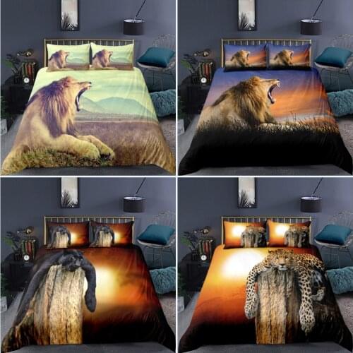 Animal Duvet Cover Sets Wolf Bedding Set For Kids Adult Single Double Bedclothes Quilt Comforter Covers 3pcs Housse De Couette