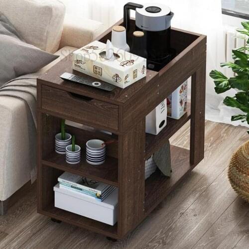 Small Tea Table With Side Corner Of 60 Cm Long, 30 Cm Wide And 58 Cm High, Simple Small Household Bedside Cabinet, Mobile Sofa