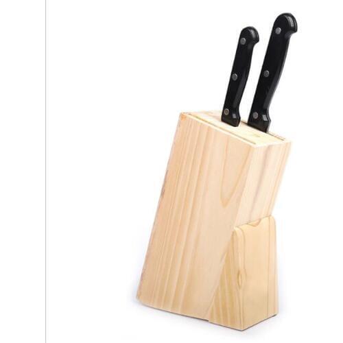 Multifunctional Holes Bamboo Knife Rack Storage Rack Tool Wood Kitchen Holder Knife Stand Block Organizer Tool