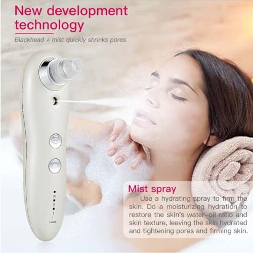 Multifunction Facial Blackhead Remover Electric Acne Vacuum Cleaner Face Humidifier Sprayer Hydrating Tool Face Skin Care