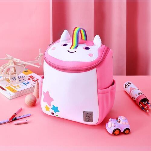 Fashion 3D Unicorn School Bags for Girls Kindergarten Kids School Backpacks with Handle Cute Animals Schoolbag Mochila Escolar