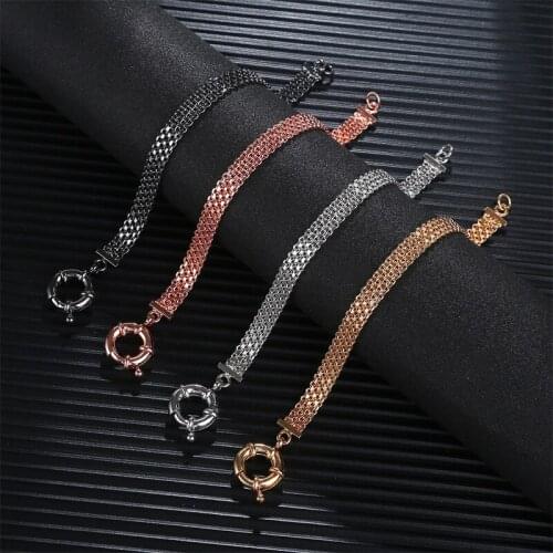 Fashion simple and popular hollow fashion OL chain sailor buckle chain 18K Gold Plated bracelet for women