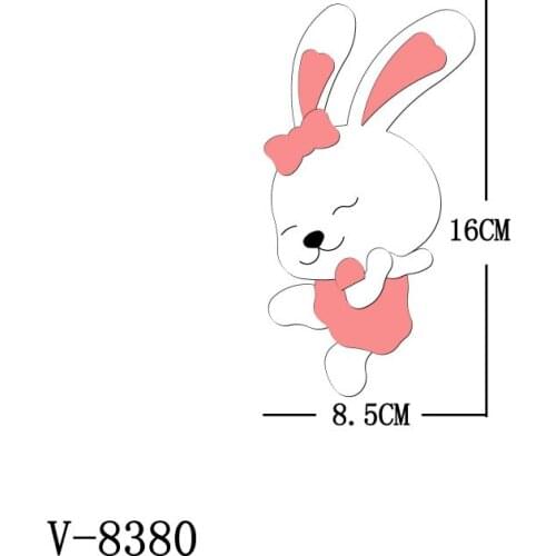 New rabbit Cutting Dies Scrapbooking /Multiple Sizes /V-8380