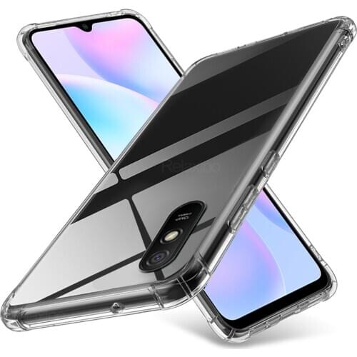 Shockproof Armor Clear Case For Xiaomi redmi 9A Transparent Phone Cases Airbag Cover For xiomi redmi 9C 9C NFC redmi 9A
