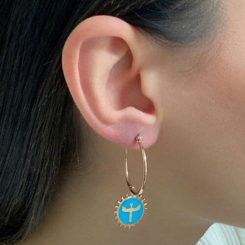 New Trend 925 Sterling Silver Fashion Dangle Drop Earrings For Women Angel Sword Fine Jewelry Accessories