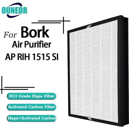 Replacement Bork AP RIH 1515 SI Air Purifier HEPA filter and Activated carbon filter composite filter
