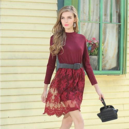 Модные трикотажные платья Soft fox China At AliExpress