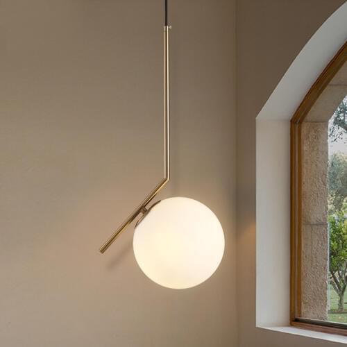 Modern Create Glass Pendent Nordic Simple Bedroom Lamp Bedside glass Lamp Home Decoration pendent Lights E27 Lampholder Lighting