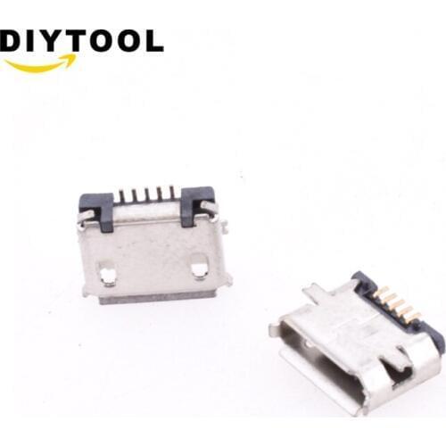 10PCS Micro USB MK5P 5pin Female Connector G19 Micro USB Charging Socket Straight
