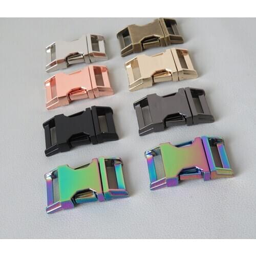 100Pcs/Lot Wholesale 20mm Webbing Metal Buckle Breakaway Hardware For Dog Pet Collar Paracord Sewing Bracelet Clasp High Quality