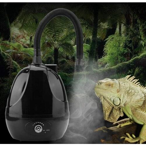 2.5L Reptile Humidifier Terrarium Mist System Humidifying Atomizer Water Tank Fogger Machine for Snake Lizard Amphibians