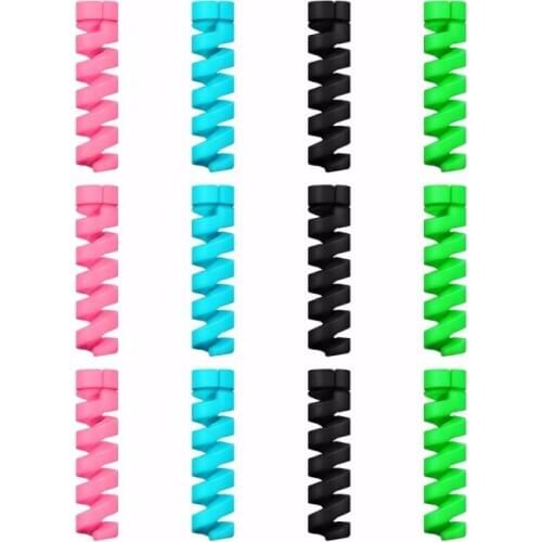 2 Pcs For Apple IPhone 8 X Android Mobile Phone Cable Winder USB Charger Cable Protector Protective Cover Wire Breaker