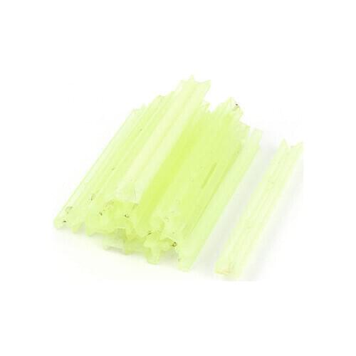 20pcs Nylon Horizontal Mount PCB Board Slot Guide Rail Bar Light Green