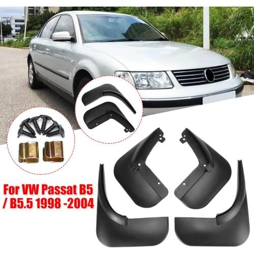 New 4Pcs Car Front Rear Mud Flap Mudguards Splash Guards for VW Passat B5 / B5.5 1998-2004