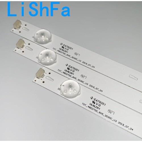 40PCS/LOT LED Backlight Strip For 4C-LB4805-HQ4 TOT-48D2700-8X5-3030C-V3 4C-LB4805-YHEX1 4C-LB4805-YHEX2 48HR330M05A1 V2