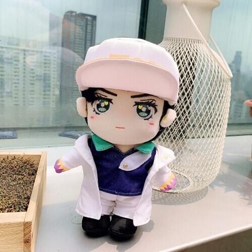 Anime JoJos Bizarre Adventure Kujo Jotaro Short Plush Doll Pillow Cute Change Clothing Toys Cushion Cartoon Xmas Gift 20cm