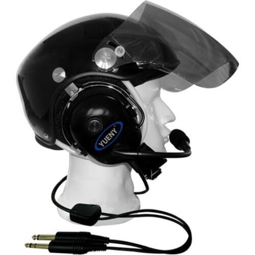 PNR aviation helmet with headset pilot helmets YUENY EN966 certificate YAHH-2000F