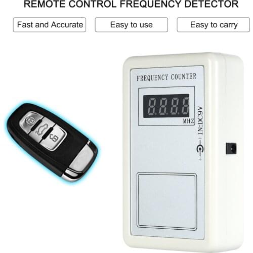 Remote Control Wireless Frequency Meter Counter for Car Auto Key Remote Control Detector Cymometer Power Supply Cable