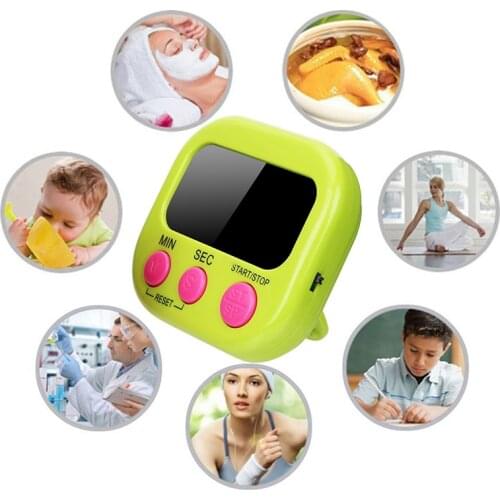 Digital Kitchen Timer Magnetic Backing Stand Countdown Alarm Mini LCD Big Digits Loud Alarm For Cooking Baking Hot Sale Gadgets