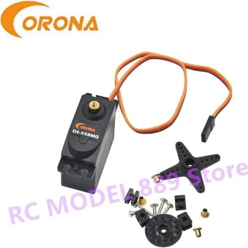 Corona DS558MG 10kg 0.2sec 58g Digital Metal Gear Mini Servo For RC Airplane Car parts