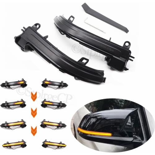 For BMW F20 F21 F22 F23 F30 F31 F32 F33 F34 X1 E84 F36 i3 i3S F87 M2 1 2 3 4 Series Dynamic Blinker Turn Signal LED Mirror Light