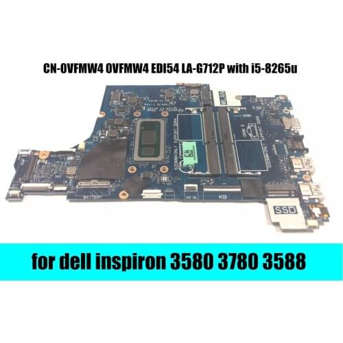 For dell inspiron 3580 3780 3588 motherboard CN-0VFMW4 0VFMW4 EDI54 LA-G712P with i5-8265u