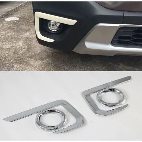 For Subaru Outback 2021 2022 ABS Carbon Chrome Front Fog Light Lamp Decor Cover Trim Car Accessories