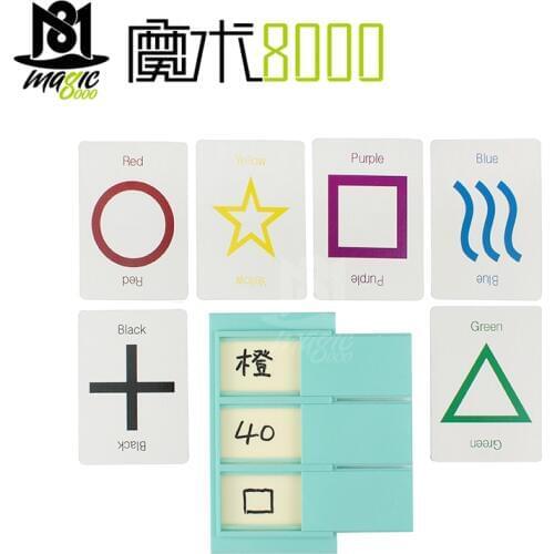 Prediction Blackboard Children Magic Tricks Toys Props Mind Reading ESP Cards Close Up Magic Props Accessories Illusions Street