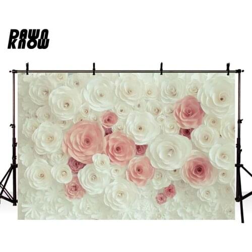 DAWNKNOW Flower Wall Photography Background Valentine’s Day Photographic Backdrop Floral Wedding Celebrations Photocall GY352