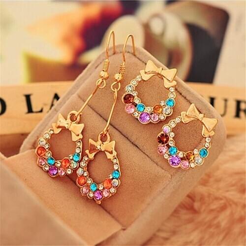 Серьги с камнями LANTINSTUNE China At AliExpress