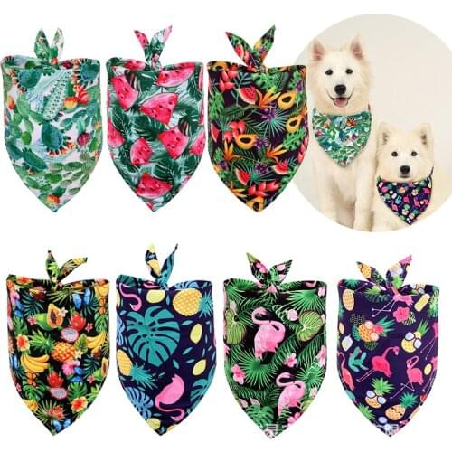 Summer Dog Neckerchief Pet Neck Scarf Small Dogs Puppy Bandana Bib Pet Towel Casual Pets Collar Dog Accessories
