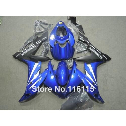 Injection molding perfect fit for YAMAHA YZF R1 2004 2005 2006 blue black fairings set YZF-R1 04 05 06 fairing kit SK93